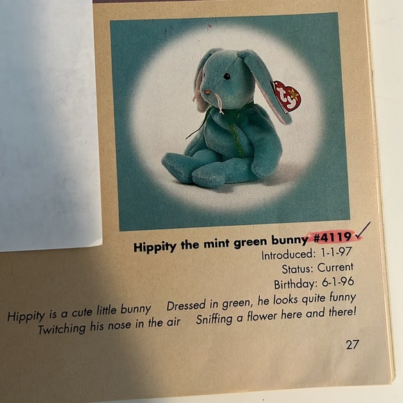 NWT HIPPITY, HOPPITY, FLOPPITY set if 3 bunnies by Ty Beanie Babies 90’s!! - Picture 4 of 14